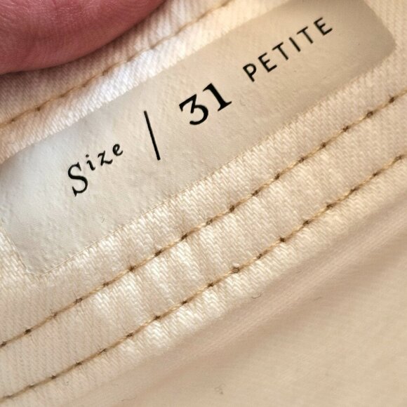 Pilcro Light Off White Wide Leg Pant Sz 31 P - Picture 7 of 10